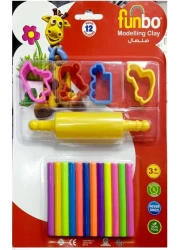 FUNBO M CLAY 100G 12 NEON CLRSPLUS4 MLDS