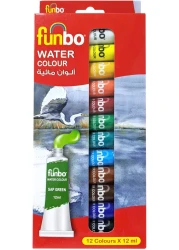 FUNBO WATER COL PANT SET 12COL12ML TUBES