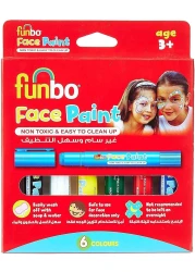 FUNBO FACE PAINT 6 COLOR SET