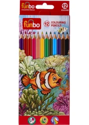 FUNBO COLORING PENCILS ST 12
