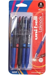 يوني بول قلم كرة لاكنوك بي ال اس = 6 قطع