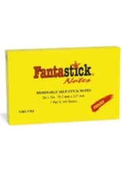 FANTASTICK STICK NOTES 3X5 FLUOR YELLOW