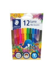 STAEDTLER LUNA FIBRE TIPPED PEN 12COL