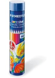STAEDTLER COL PENCIL CYLINDER SET 12COL
