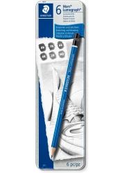 ستيدلار 6 اقلام رسم للرسم والرسم من مارس لوموغراف