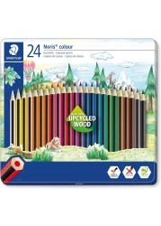 STAEDTLER NORIS CLR PENCILS METAL SET 24