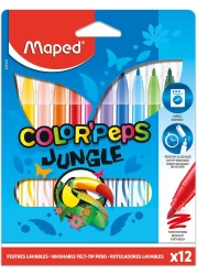 MAPED COLOR PEPS FELTTIP JUNGLE12CLR