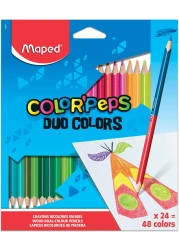 أقلام الرصاص كولورز بيبس الملونة المزدوجة من مابد، X24 829602Zv