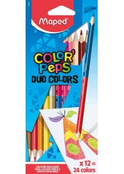 MAPED COLOR PEPS PENCILSDUOX12 24CLRS