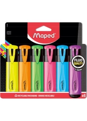 MAPED FLUO PEPS CLASSIC PACK X6 COLORS