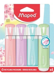 MAPED HIGHLIGHTER FLUOPPS PASTEL PAC4COL