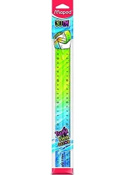 مسطرة تويست اند فليكس ديكور، 30 سم، قطعة واحدة، الوان متنوعة