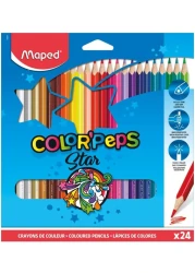 MAPED COLOR PEPS PENCILS 24COL SET