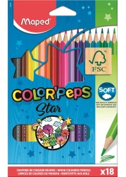 MAPED COLOR PEPS PENCILS 18 COL SET