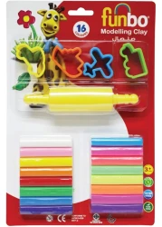 FUNBO M CLAY 150G 12 NEON CLRS 6OCEAN 3D