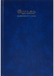 دفتر مخطوطات مانو سكريبت من اتلاس، عبوة من قطعتين - لون أسود مقاس A5 مكون من 96 ورقة بوزن 70 غرام 2QR