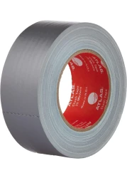 أطلس شريط قماشي 2 × 25 متر (50 مم) – فضي