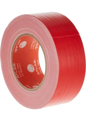 اطلس شريط تجليد / قماش 50 ملم × 25 متر احمر AS-BTC2025-RD