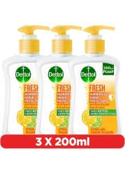 غسول من ديتول على هيئة سائل - 3 x 200 مل