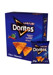 Doritos Sweet Chili Tortilla Chips 21g Pack of 12