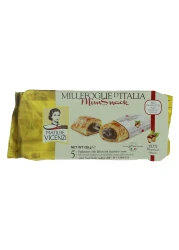 Matilde Vicenzi Mini Snacks Puff Pastry Rolls Filled with Hazelnut Cream, 125g