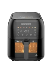 Black &amp; Decker Air Fryer, SAF80W-B5, Black, 8 L