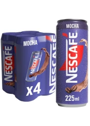 نسكافيه مشروب قهوة موكا، 225 ملل حزمة من 4