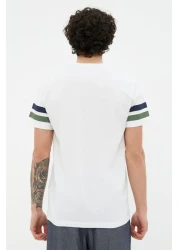  Collection College Printed White Cotton T-Shirt - Regular Fit TMNSS20TS1836