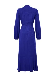  Modest Saks Jacquard Floral Woven Dress Tctss24Eb00064