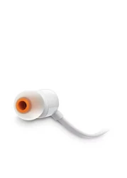 جي بي إل تيون 110 سماعات رأس سلكية داخل الأذن بصوت باس عميق، قوي، ونقي - أبيض