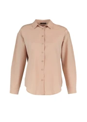  Collection Mink Loose Fit Cotton Woven Shirt TWOAW20GO0107