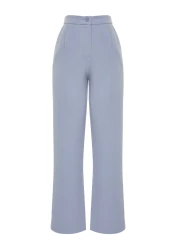  Collection Light Blue Wide Leg Woven Trousers - Twoaw22Pl0139