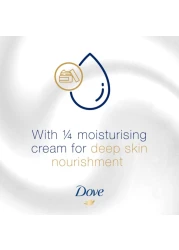 دوف للعناية والحماية من دوف غسول اليدين المغذي بعمق أبيض 250 ملل .
