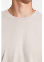  Collection Anthracite-Beige-White Slim/Slim Fit 3 Pack 100% Long Sleeve T-Shirts Tmnaw21Ts0197