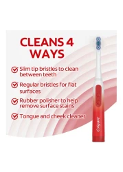 Colgate 360 Sonic Battery Powered Toothbrush Optic White Soft 1 Pcs