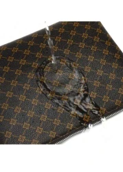 حقيبة الرجال الجلدية الأنيقة بسحاب من البولي يوريثان، محفظة رجالية من جلد البولي يوريثان باللون البني، محفظة