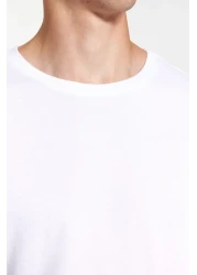  Collection Anthracite-Beige-White Slim/Slim Fit 3 Pack 100% Long Sleeve T-Shirts Tmnaw21Ts0197