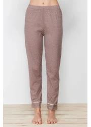  Collection Mink Printed Shirt-Pants Knitted Pajamas Set THMSS21PT0876