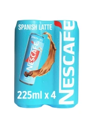نسكافيه مشروب قهوة لاتيه إسباني، 225 ملل حزمة من 4