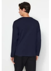  Collection Black-Navy-Anthracite Regular/Regular Cut 3 Pack Basic 100% Cotton Tok T-Shirt Tmnaw21Ts0197