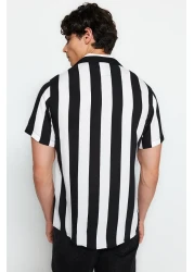  Collection Khaki Regular Fit Apache Collar Linen Shirt Tmnss20Go0443