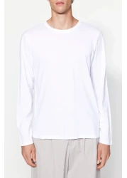  Collection Anthracite-Beige-White Slim/Slim Fit 3 Pack 100% Long Sleeve T-Shirts Tmnaw21Ts0197