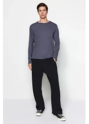  Collection Black-Navy-Anthracite Regular/Regular Cut 3 Pack Basic 100% Cotton Tok T-Shirt Tmnaw21Ts0197