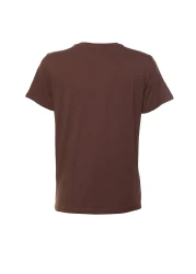  Collection Brown-Beige 100% Cotton 2-Pack Basic Crew Neck Knitted T-Shirt TWOSS20TS0141
