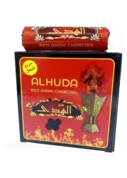 Omani Red Al Huda Charcoal - Charcoal Lite - Smart Charcoal Tablets - Bukhoor Charcoal and Iknit Express Charcoal 33mm