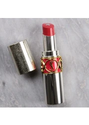 أحمر شفاه YSL Rouge Volupté Rock'N Shine – درجة 10 Pink Bass – تغطية متوسطة مرطبة مع نواة لامعة (٣.٥ غرام)