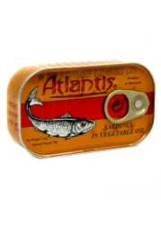 Atlantis Spiced Sardines in Vegetable Oil – 125 g Easy‑Open Can