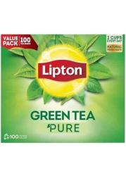شاي أخضر نقي من ليبتون، 100 كيس شاي