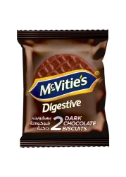 McVitie's Digestive Dark Chocolate Biscuits, 33.3g Pack of 12
