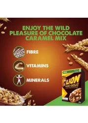 نستله لايون حبوب إفطار بالكراميل والشوكولاته 400 غرام